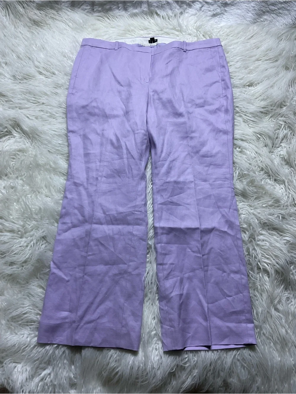 NWT J Crew Kaya pant in stretch linen blend in lavender